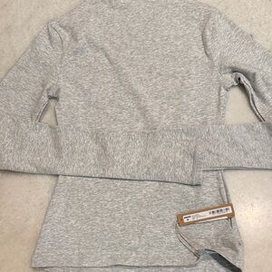 SOLD—-NWT SKIMS Light Heather Grey Cotton Jersey Top